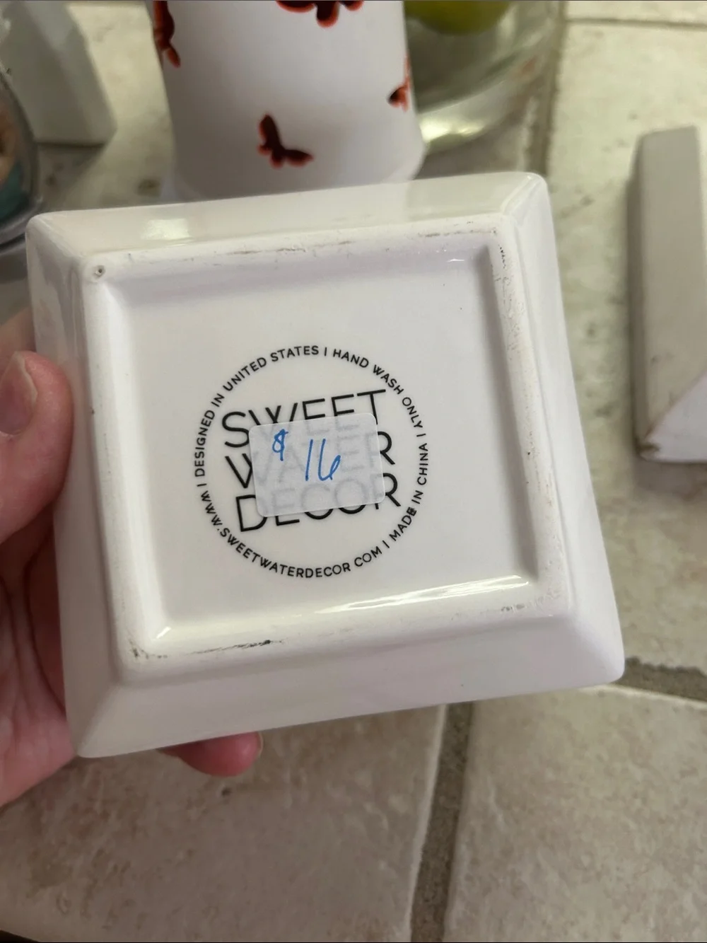 Sweet water decor white ceramic